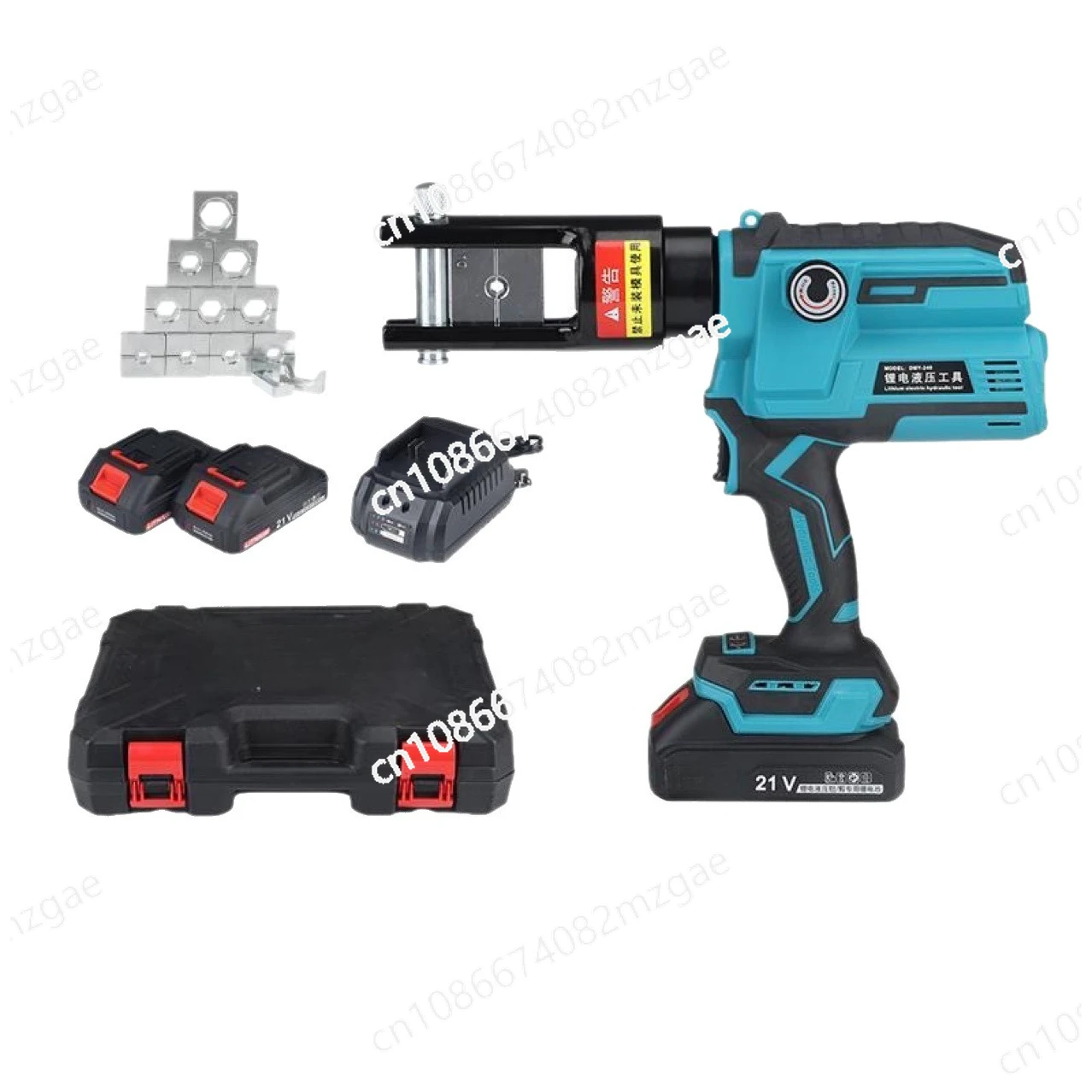 Portable Lithium Battery Hydraulic Crimper DMY-240, Digital Pressure Adjustable Tool for Copper and Aluminum Terminal Crimping