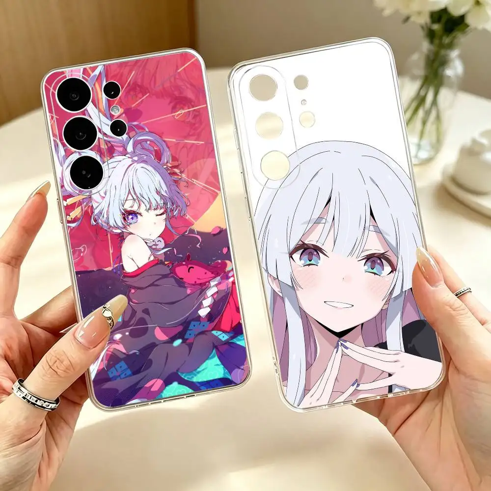Anime C-Cosmic Princess Kaguya  Transparent Phone Case For Samsung S25 S24 S23 S22 S21 S20 Ultra Plus FE Lite Note