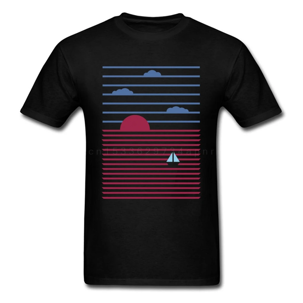 Men T Shirt Striped Simple Tops & Tees Plain Sailing 100% Cotton Summer TShirt Latest Short Sleeve O Neck Clothes Drop Shipping