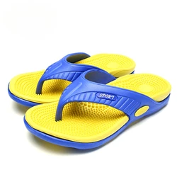 YRZL Summer Men Flip Flops Beach 2024 New Soft Bottom Slippers High Quality Men Outdoor Comfortable Non Slip Flat Slide Sandals