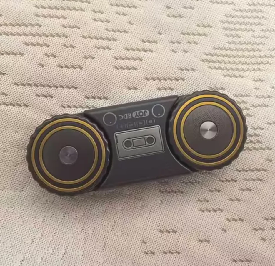 Used EDC JOY+EDC Zirconium Alloy BGM Push Plate Sandblasted Edition Fidget Slider Decompression toy