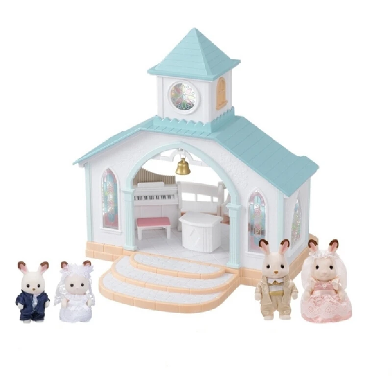 Authentieke Sylvanian Families Anime Karakter Simulatie Speelhuisje Speelgoed Kamer Decoratie Speelgoed Kerstcadeau