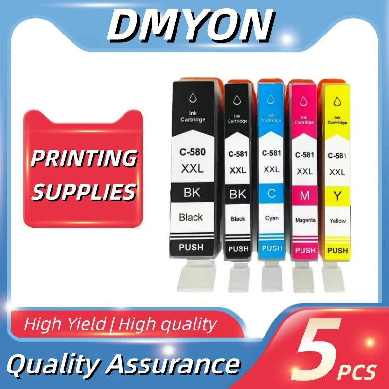 

Картриджи PGI 580 CLI 581 совместимы с принтерами PIXMA TS705 TR7550 TR8550 TS6150 TS8150