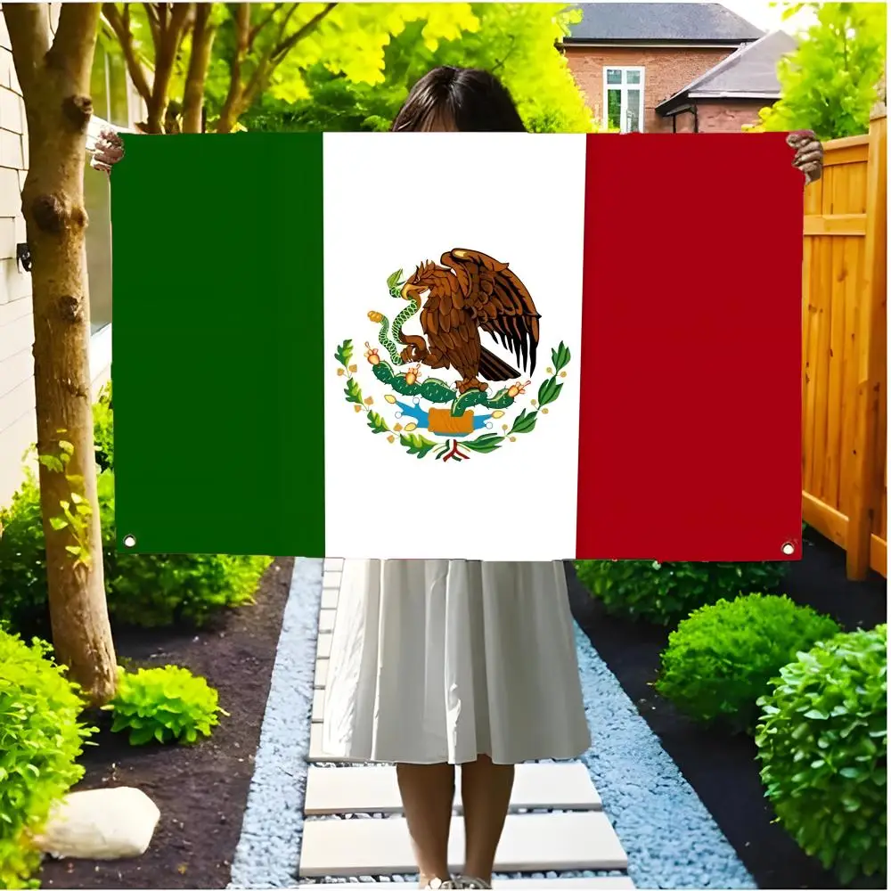 Mexico Sombrero Mariachi Flags Borderless four-ring ornament indoor outdoor decoration effortless to hang