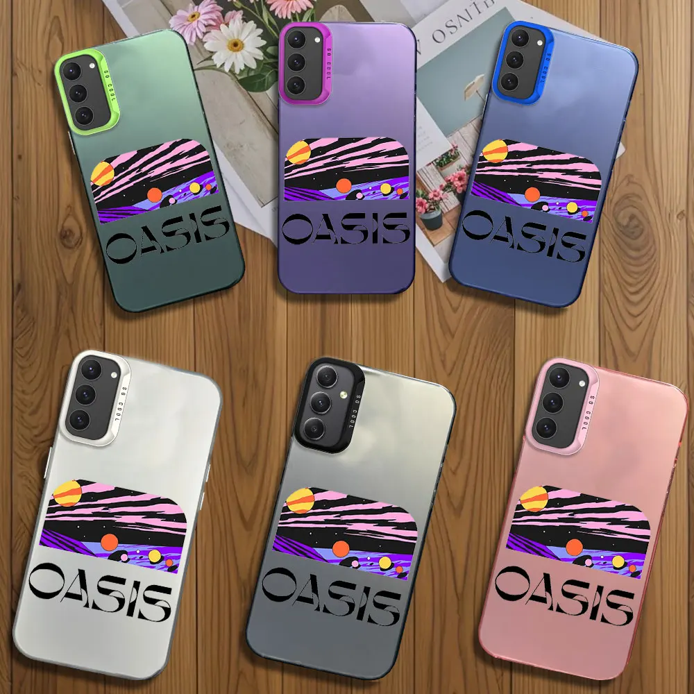 Hot O-Oasis Band Phone Case for iPhone 12 11 13 14 15 16 Max Pro Plus Laser Cover