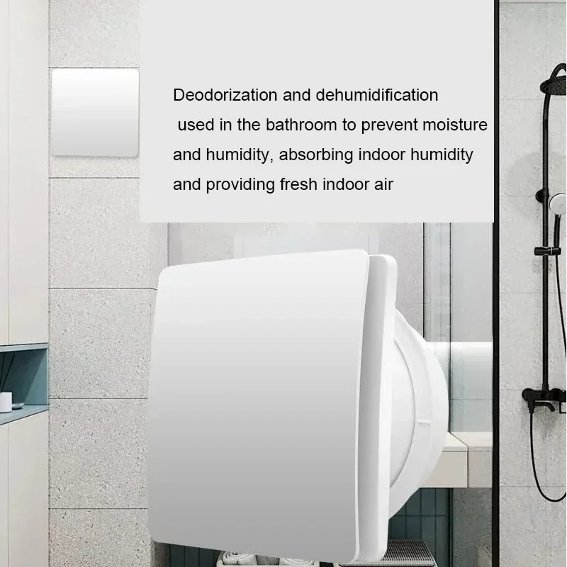 4/6 Inch High Speed Exhaust Fan Toilet Kitchen Bathroom Hanging Wall Window Ventilator Extractor with Remote Control image 4