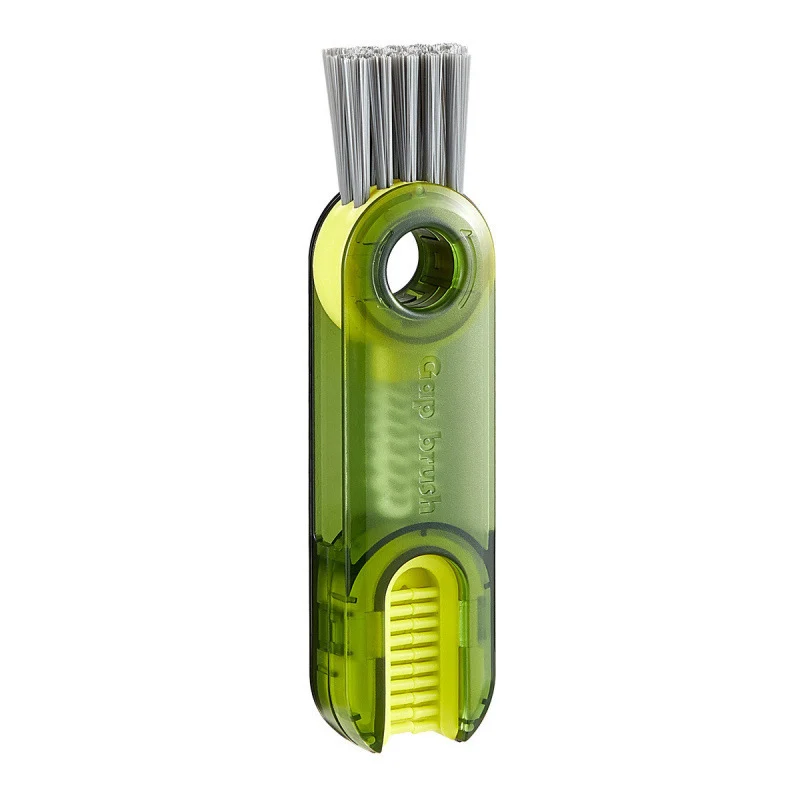 1PC cleaning brush three in one cup brush water cup cleaning artifact thermos bottle gap U-shaped cup mouth cup lid brush image 5
