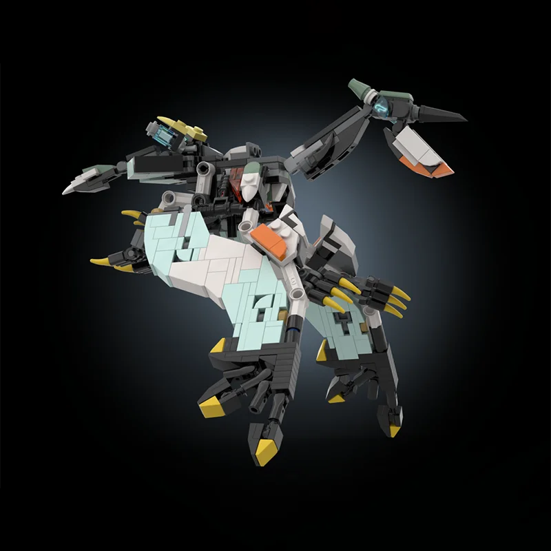 398 Uds figura coleccionable Waterwing (Horizon) monstruo creativo niños ladrillo juguete cumpleaños edificio bloques de regalo de Navidad