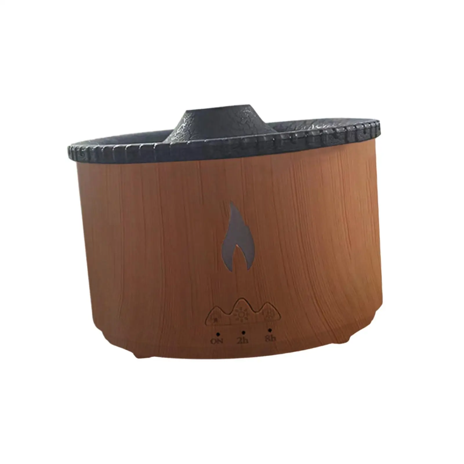 Simulated Flame Essential Oil Diffuser Humidifier US Adapter for Sleeping