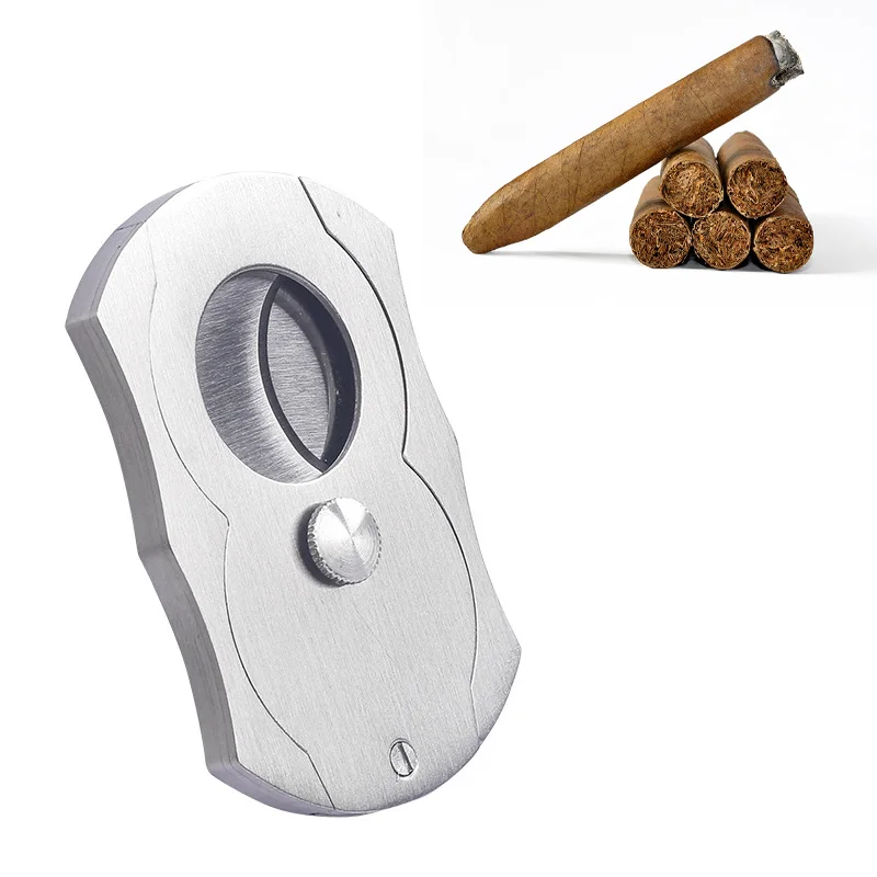 

Двусторонний резак для сигар из нержавеющей стали, нож для резки сигар, аксессуары для сигар