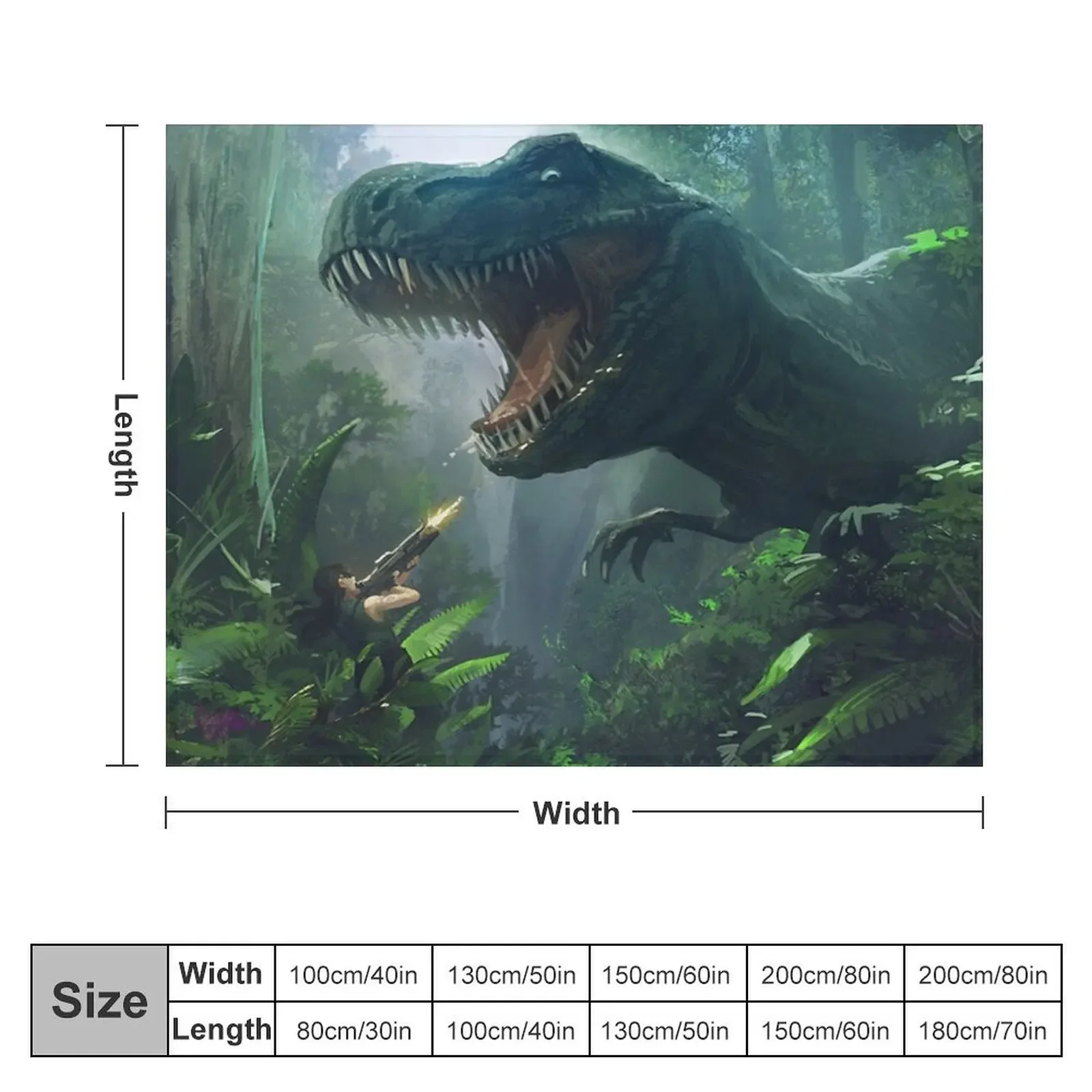 ARK: ENDURE DINO ATTACK T-REX ENDURE Throw Blanket Fashion Sofas Blankets Sofas Of Decoration Blankets