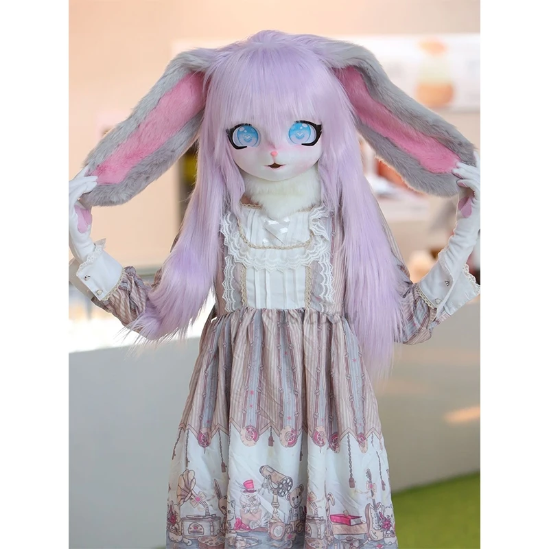 Fursuit Kigurumi Heads Furries Cosplay Comiket Furry Doll Costumes Animal Headsets Cos rabbits  Animal Tail  Furry Cos Props