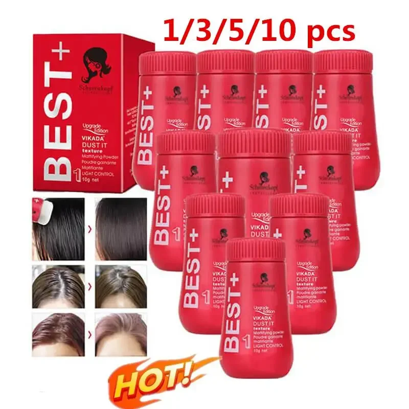 Unisex Hair Styling Gel Pó, Unisex Shampoo, aumentar o volume, matificante, fofo, acabamento, 1-10 pcs