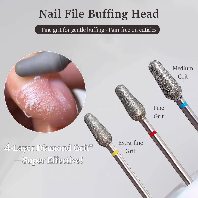 Electric Diamond Nail Drill Bit Sand Nail Files Cuticle Polishing Manicure Tool for Professional Nail Cleaning And Polishing
