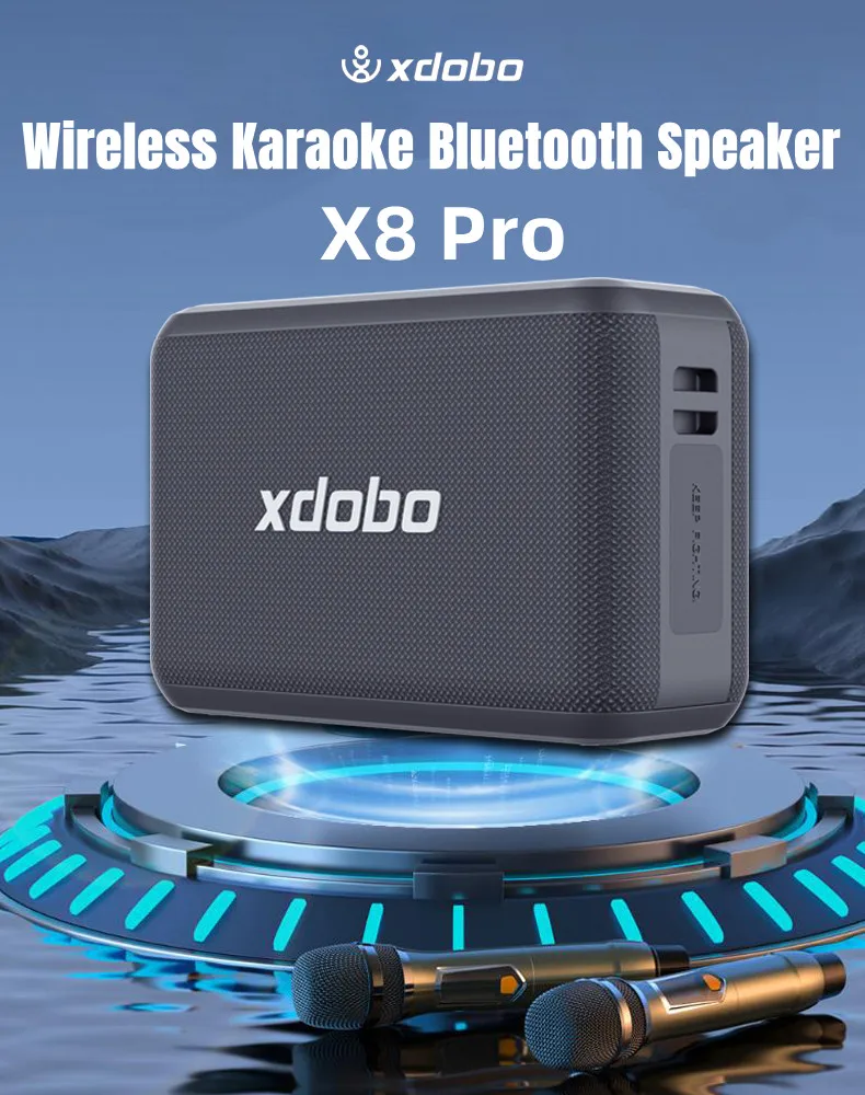 XDOBO X8 PRO 120W 20000mAh Speaker With 2 Microphone Subwoofer Waterproof Support TWS Wireless Karaoke Stereo Outdoor Speaker