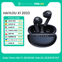 HAYLOU X1 2023 True Wireless Earphone Metallic Case Bluetooth 5.4 Headphones 24-Hour Battery Life Head Phones Half in-ear Earbud