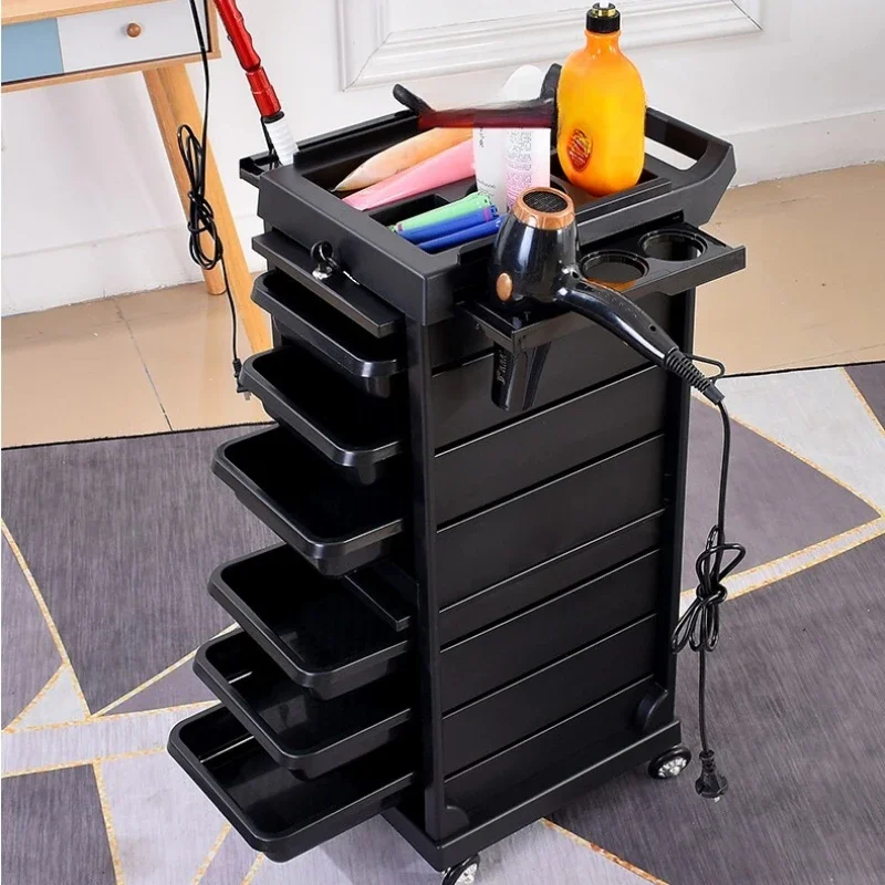 Ultimate Trolley Cart for Hair Salon Station Space-Saving Rolling Beauty Cart with Extra Storage Upgraded Design