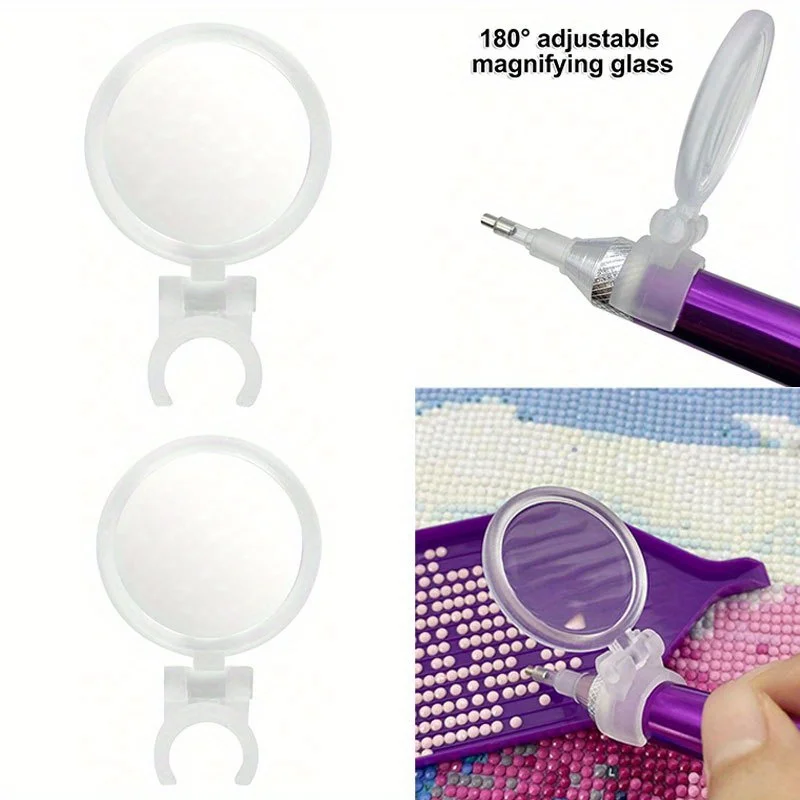 5D Diamond Painting Magnifier Adjustable LED Light Spot Drill Pen Flexible Magnifying Cross Stitch Beading Crafts DIY
