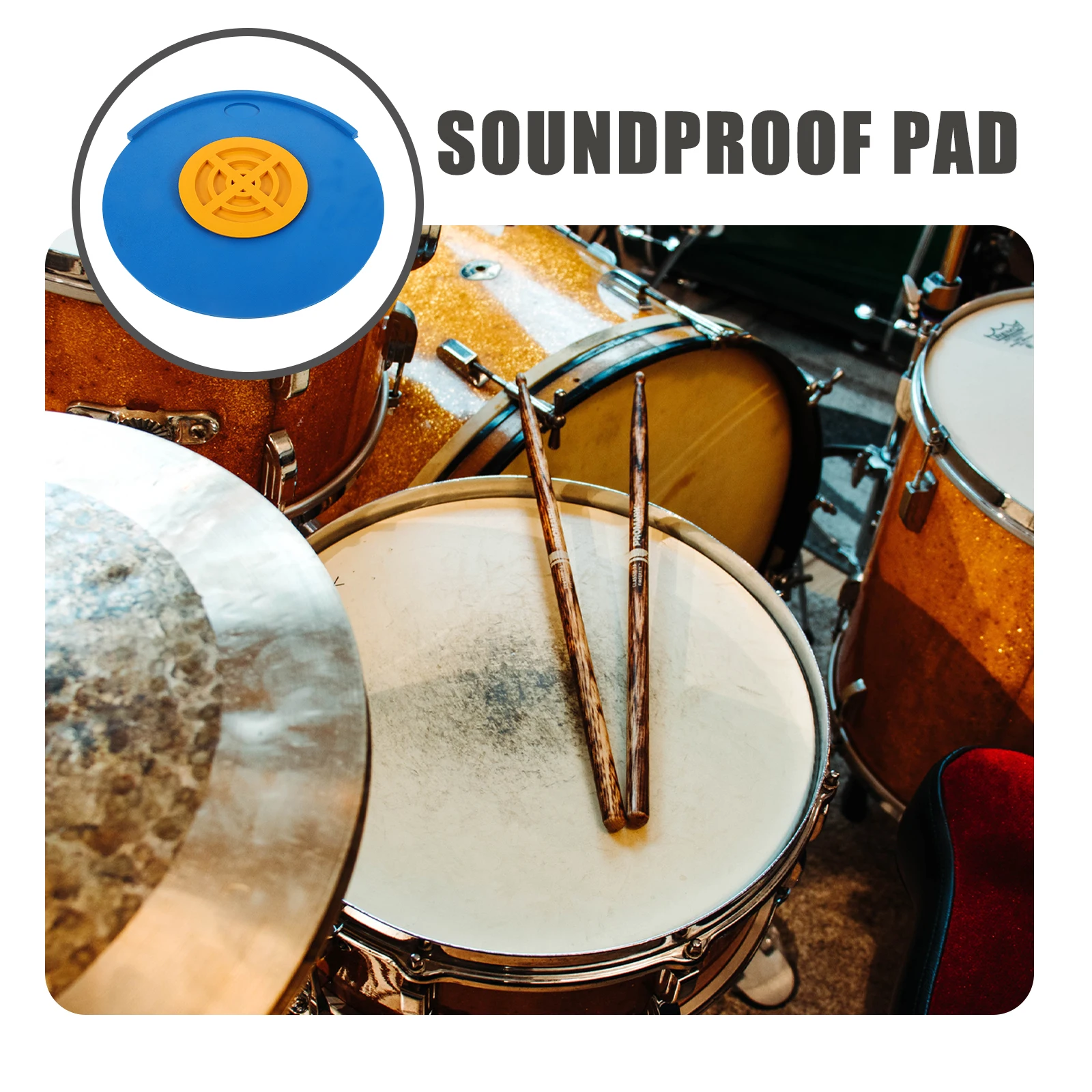 

Stimbre Pads Drum Bag Dampening Mute Cymbal Musical Noise-absorbing Muffler Bass Silencers
