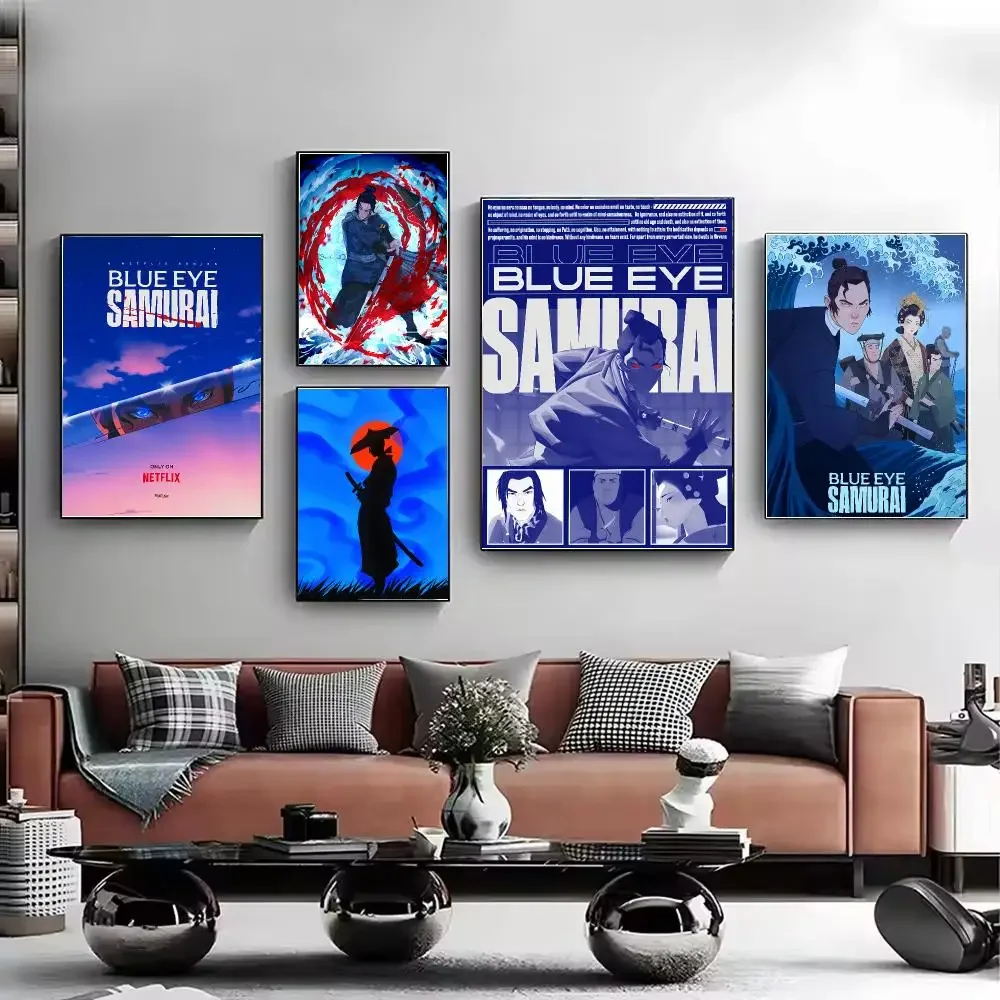 TV Series Blue Eye Samurai Poster Stylish Wall Art Print for Living Room Bedroom Study Office Café Home Decor Modern Gift