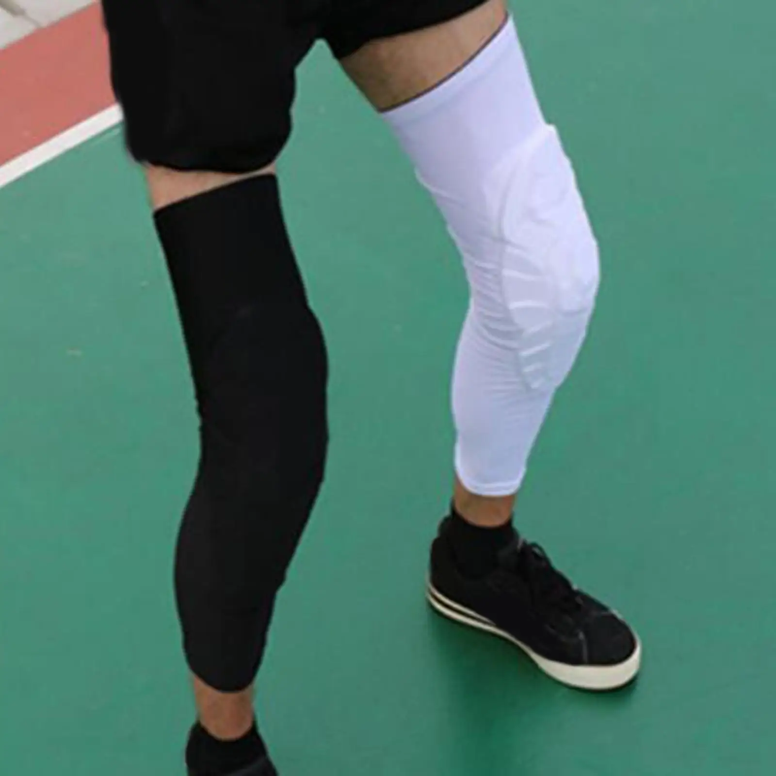 

Knee Pads Leg Compression Sleeve for Kids Adult Padded Basketball Volleyball Weightlifting Long Knee Pads