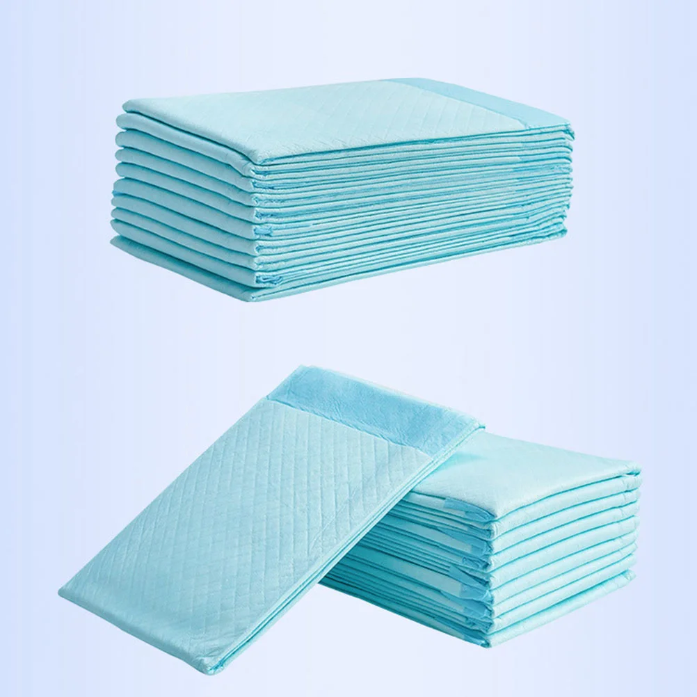 20Pcs Disposable Diaper Pad Baby Nursing Pad Water Absorption Changing Mat Breathable Nappy for s Cloth Blue Elderly Baby