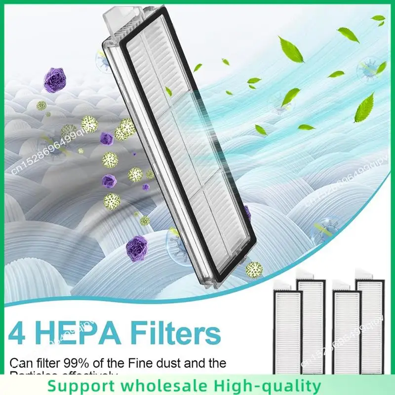 

ABSF For Roborock S8 Maxv Ultra Replacement Parts Main Side Brush Hepa Filter Mop Cloth Dust Bags Accessories