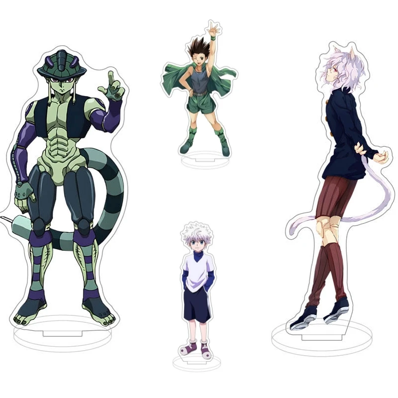 

Full Time Hunter Acrylic Stand Double-sided Action Figure Meruem Neferpitou illua Zoldyck Standing Model Plate Desk Decor Gift