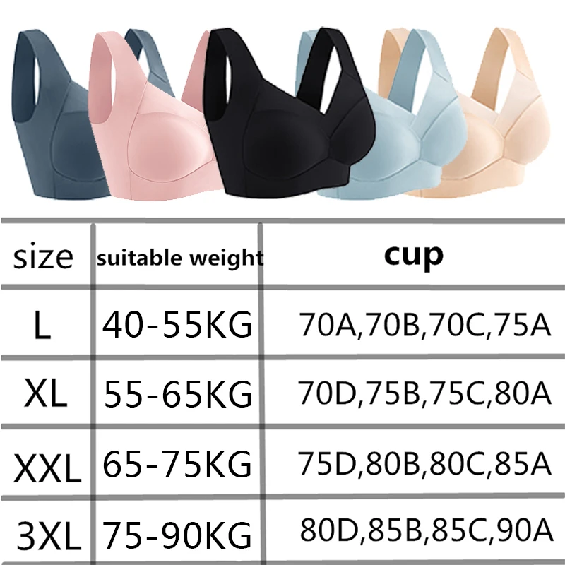 Women Seamless Plus Size Bras Sexy Patchwork Lace Top Push Up Sports Brassiere Female Backless Fitness Sleep Vest Bralette New