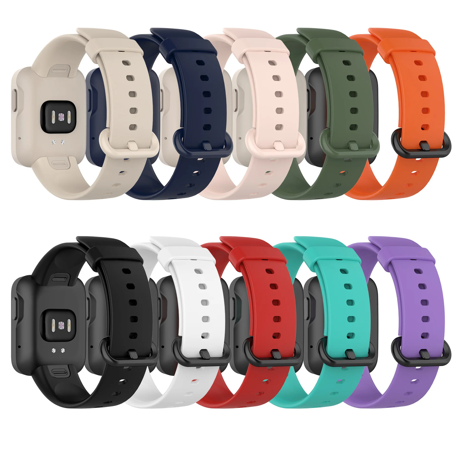 Pulseira de silicone para xiaomi mi watch 2 lite, pulseira de substituição versão global mi watch lite redmi watch 2/1