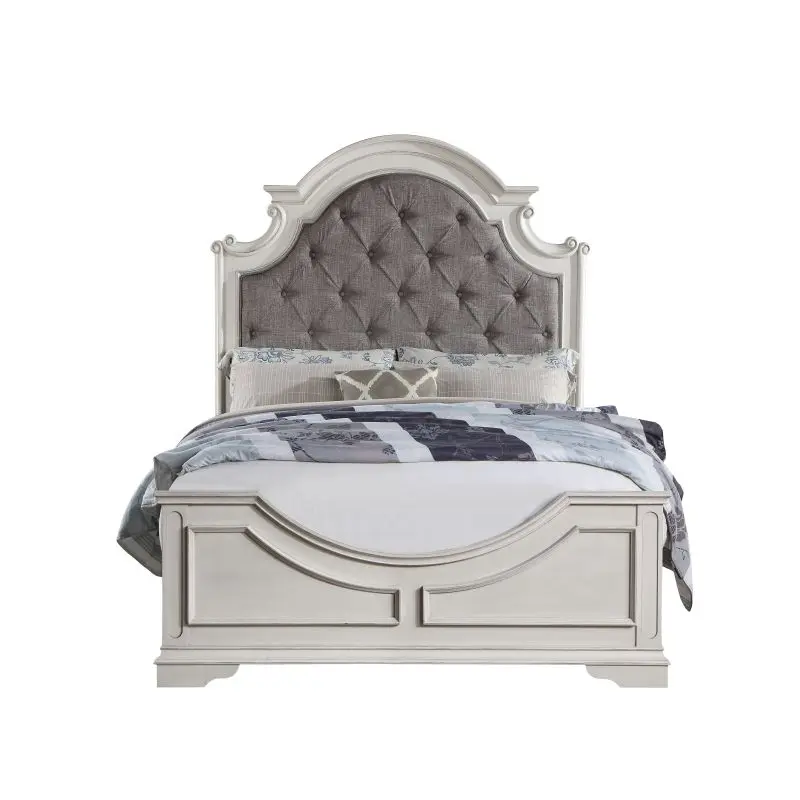 Queen/King size Bed high-end luxury European style cushioned platform bed, bedroom double bed, single bed, adult and adolescent