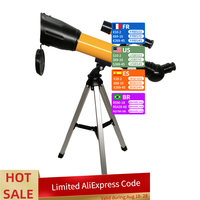 Astronomical Refractor Mobile Telescope with Tripod Capable of 90x Magnification for Kids Beginners Adults