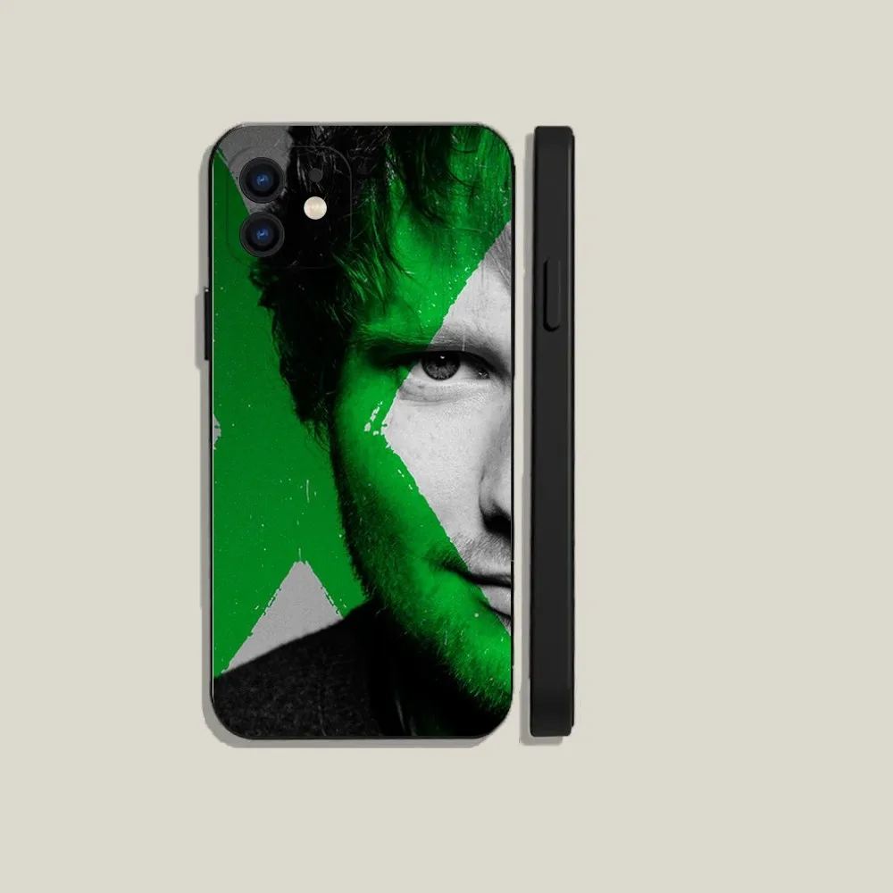 UK E-Ed Sheerans singer  Phone Case For iPhone 15,14,13,12,11,Plus,Pro Max,XS,X,XR,SE,Mini,8,7 Soft Silicone Black Cover