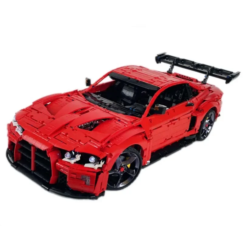 New Testarossa MOC-161785 M4 RC Working Supercar Racers Vehicles Livery Sticker Model Building Blocks Bricks Toys Birthday Gifts