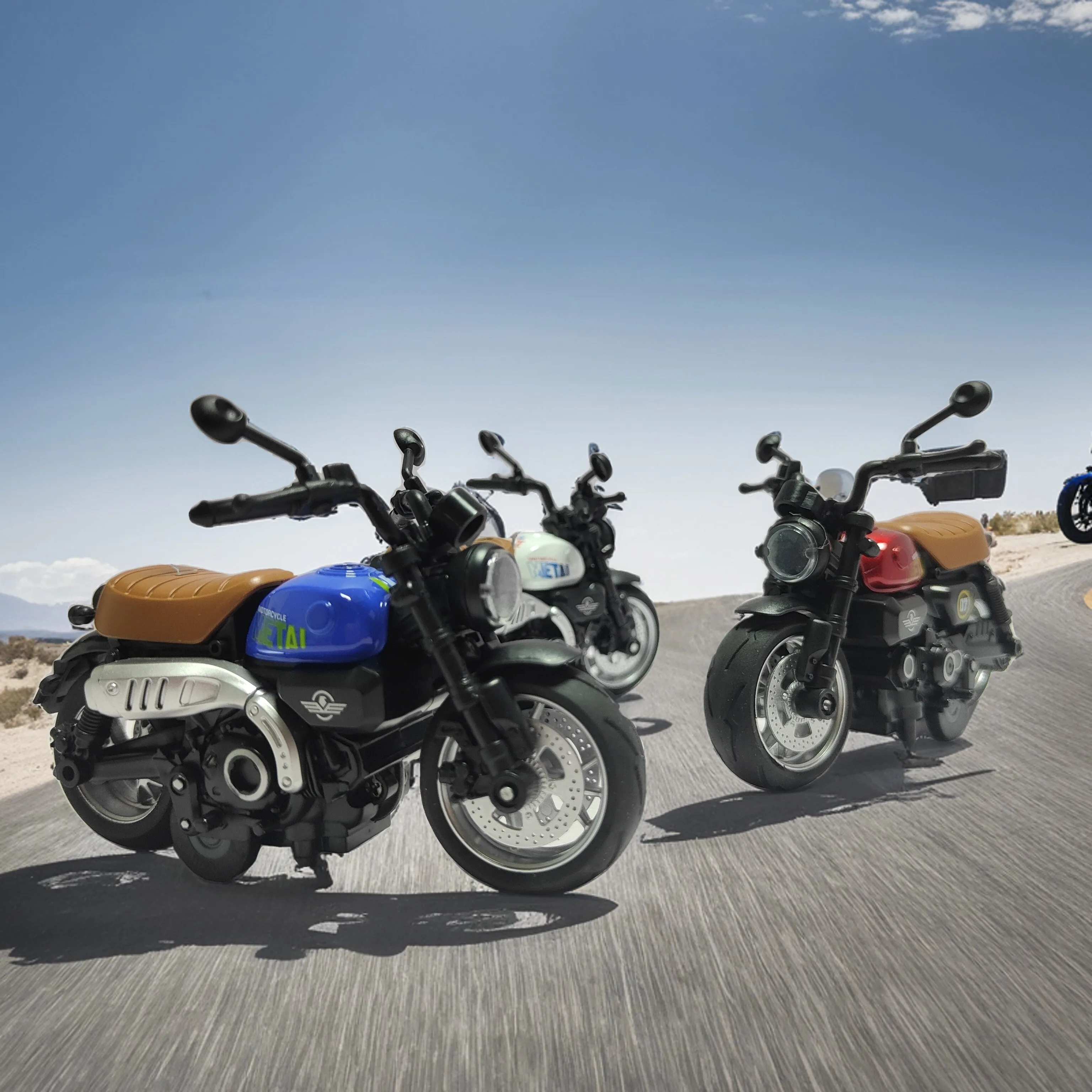 لعبة مجسمة للدراجة النارية 1:12، سيارة لعبة أطفال قابلة للسحب، هدية تزيين المنزل لعيد الميلاد وأعياد الميلاد #6