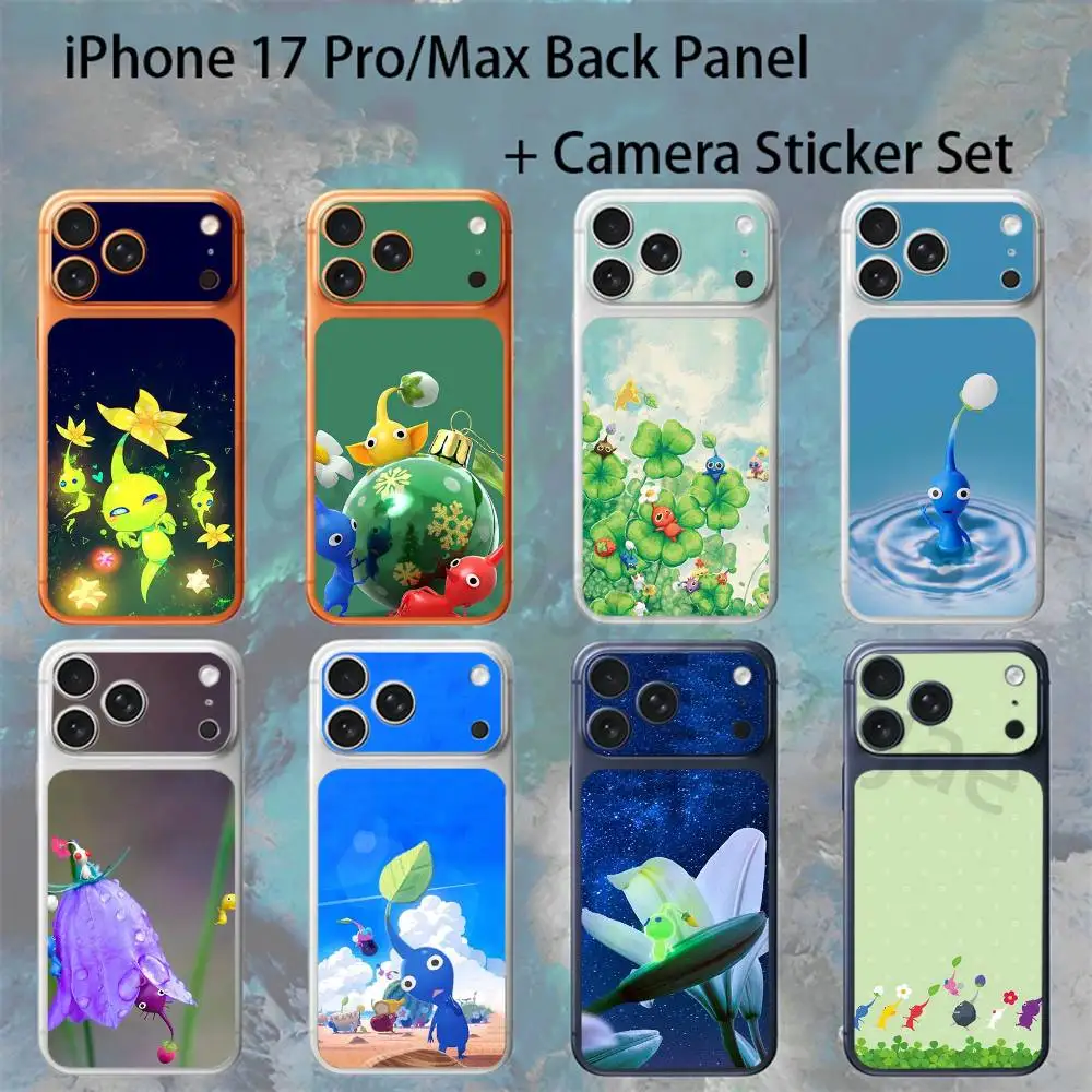 

Pikmin For iPhone 17 pro Max/17 pro Full Cover Decal Skin Wrap Colorful Rear Protective Sticker Film