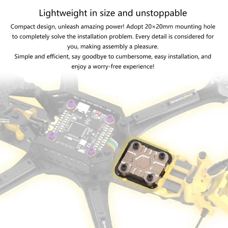 

5.8GHz TX1600 VTX 1.6W 48CH Video Transmitter for FPV Long Ranged Drones Efficient Heat Sink Video Transmission