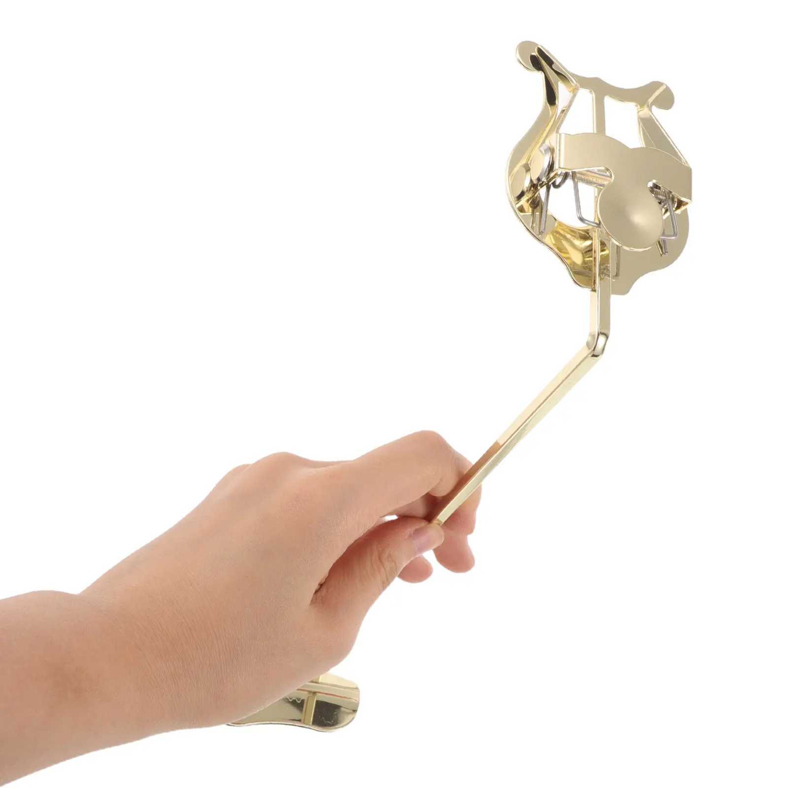 

Держатель для нот для саксофона-сопрано, крепление-лира для марширующего оркестра, портативный вертикальный зажим для нот, клипса-папка для нот