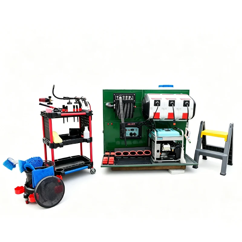 Vehicle-mounted Integrated Unit with Cleaning Equipment, Tool Storage & Accessory Kits Designed for Fast On-site Cleaning Tasks