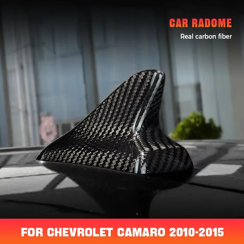 

For Chevrolet Camaro Real Dry Carbon Fiber 2010-2015 Exterior Antenna Cover Decoration Modification Body Kit Accessories