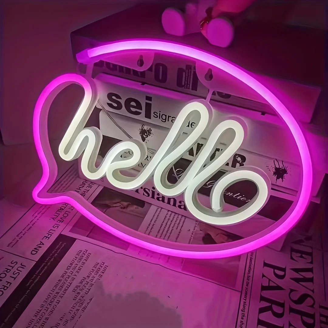 ديكور ضوء النيون LED بأحرف إبداعية، إضاءة ليلية، مناسبة لحفلات العطلات، عيد الحب، اقتراح رومانسي، ديكور غرفة النوم، مصدر طاقة مزدوج USB أو البطارية (غير متضمن)