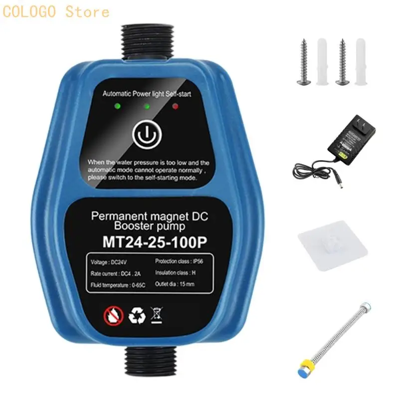 Practical Learning 24V Circulators 25M Lift 2Bar Pressure ABS Materials for Household Commercial Water Systems D0LD