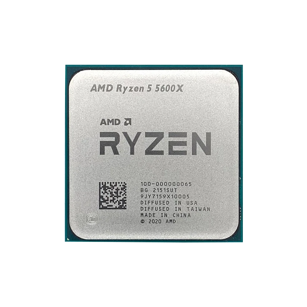 معالج AMD العلامة التجارية الجديدة Ryzen 5 5600X CPU للكمبيوتر المكتبي يصل إلى 4.6 جيجا هرتز 6 النواة 12 خيط 32 ميجابايت مقبس كاش AM4 بدون حزمة