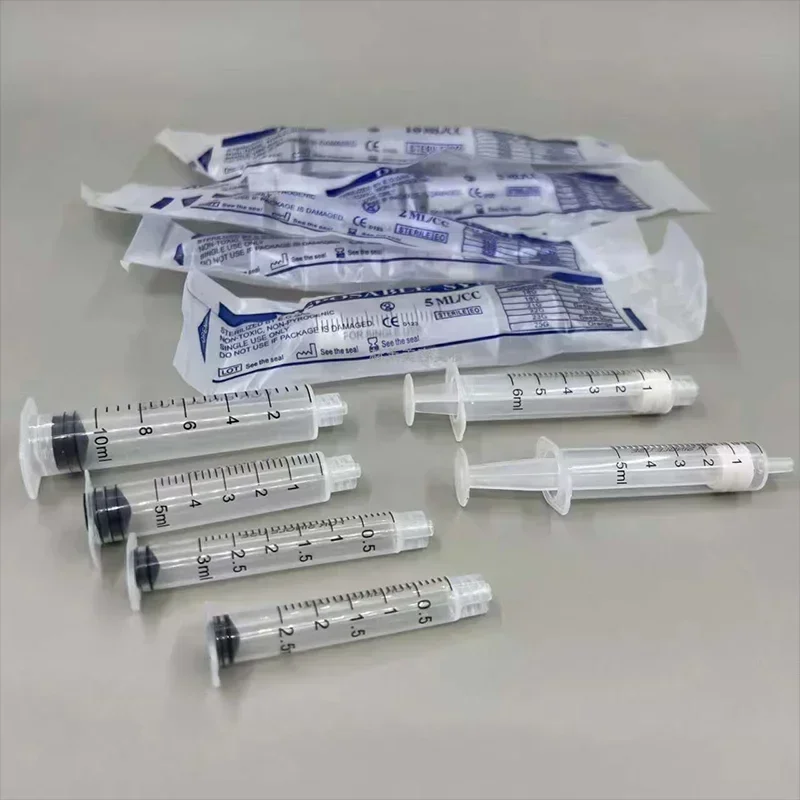Mesotherapy gun accessories beauty care 10-50pcs syringe without push rod threaded needle tube for hydraulic lifting