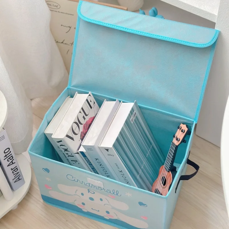 

Kuromi Cartoon Storage Box Sanrio Hot Sell Kawaii Cute Dustproof Debris Box Bedroom Dormitory Portable Small Anime Box