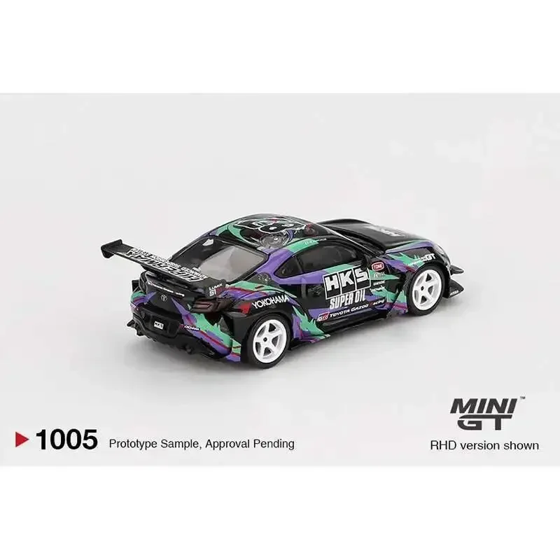 MINIGT Op Voorraad 1005 1:64 HKS Toyota GR86TYPE R 2022 Tokyo Auto Salon Diecast Auto Model Collectie Speelgoed