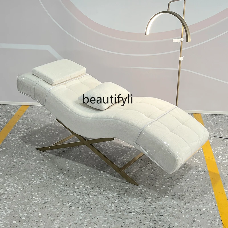 

S-type eyelash beauty bed, manicure, face washing, ear picking, eyelash embroidery, tattoo, beauty salon