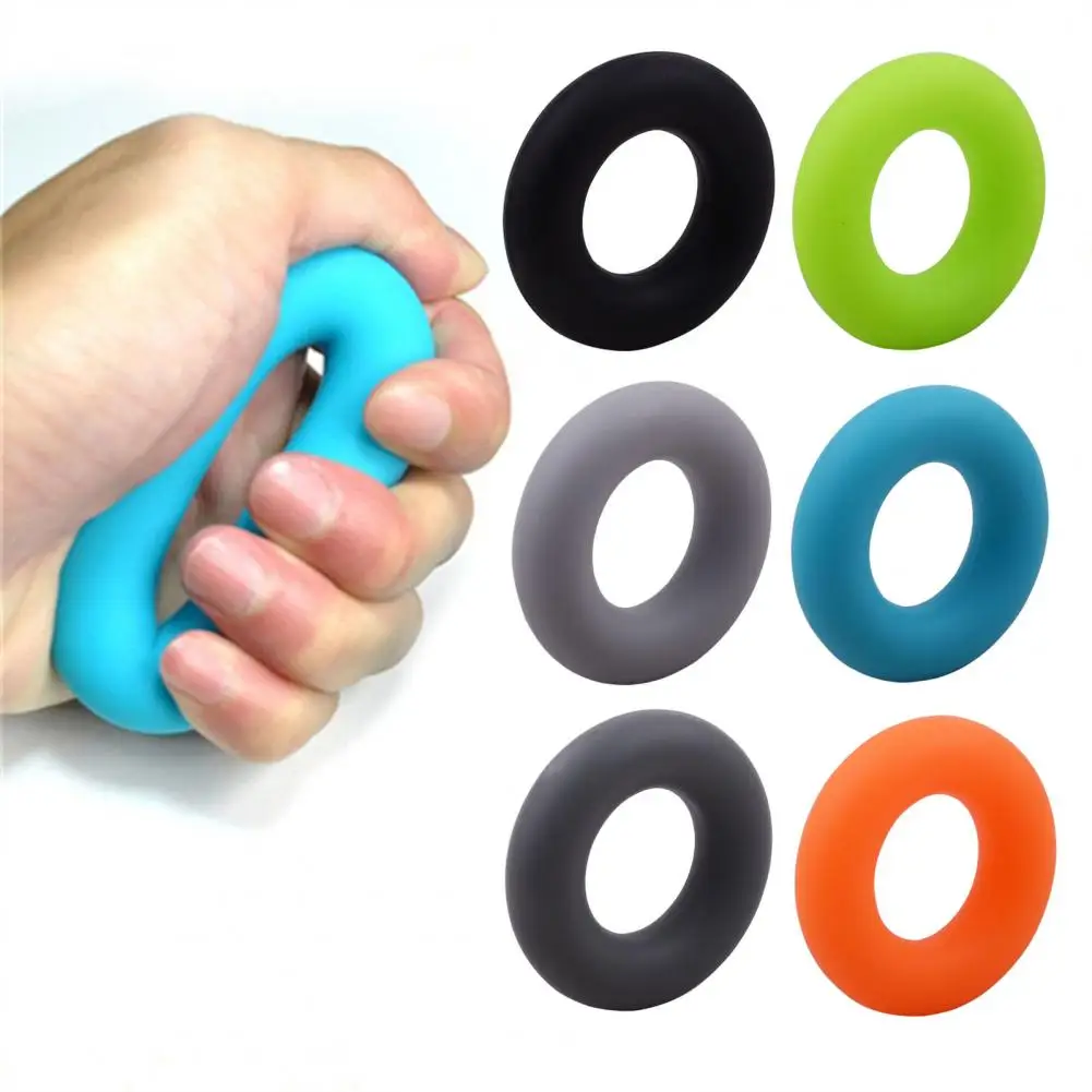 Grip Strengthener Ring Silicone Grip Strength Trainer Ring Portable Hand Rehabilitation Workout Equipment