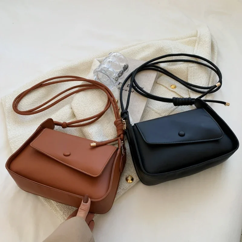 2024 Hit Spring Small PU Leather Crossbody Sling Bags Women\'s Designer Handbag Luxury Brand Underarm Shoulder Side Bag Ladies