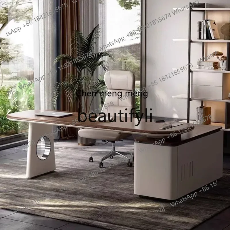 X FH  Minimalist Corner Home Study Furniture Light Luxury Style High-end Desk Computer Desk